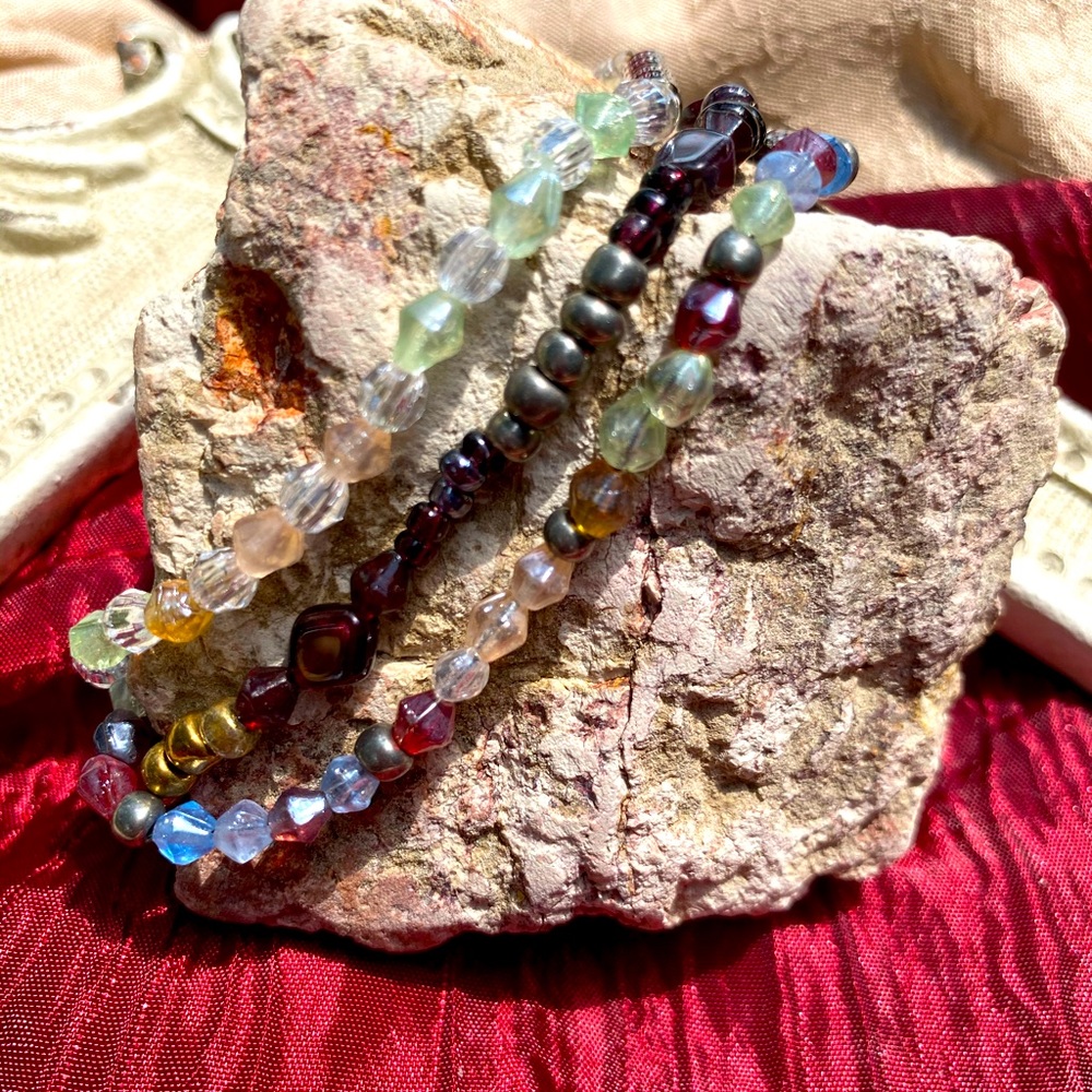 Three Bohemian style 7”-ish bracelets!!